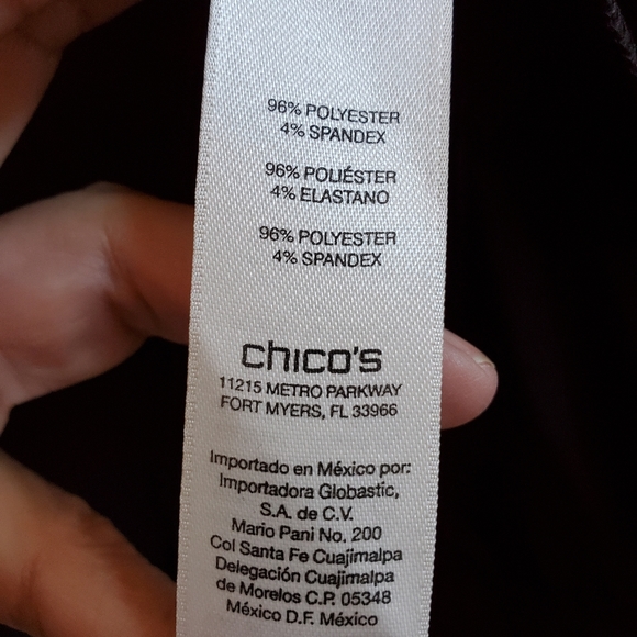 NWT Chico's zip up knit sweater - Picture 6 of 6